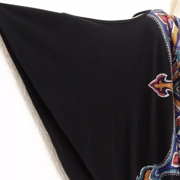 Nicole Miller Black Open Shoulder Stretch Dress - Picture 10 of 14